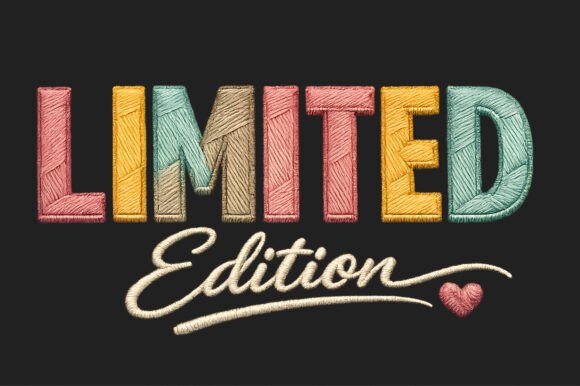 Download Limited Edition Embroidery Typography - Typography Collection