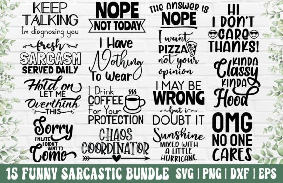 Download Sarcastic SVG Bundle - Funny Quotes SVG - Funny quotes svg Collection