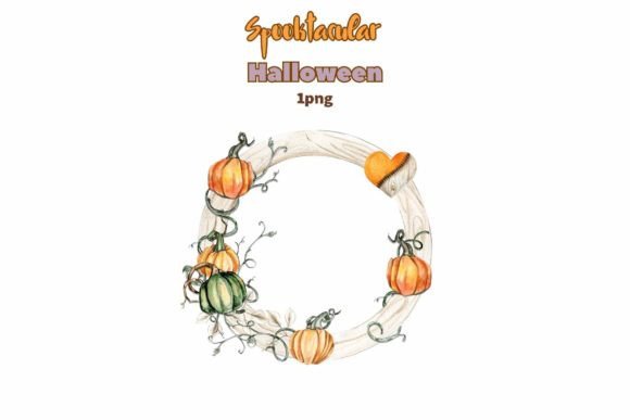 Download Fall Wreath with Oranges Hearts - Fall wreath Collection