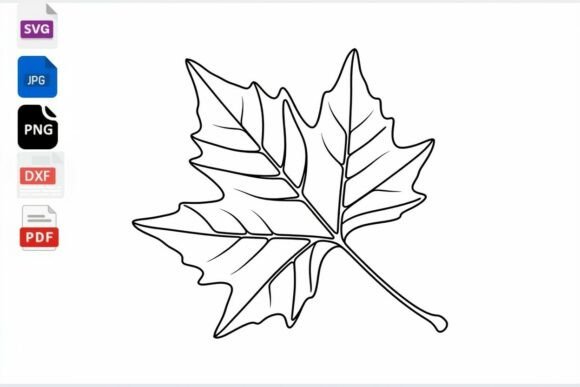 Download Maple Leaf Outline SVG Clipart - Outline svg clipart Collection