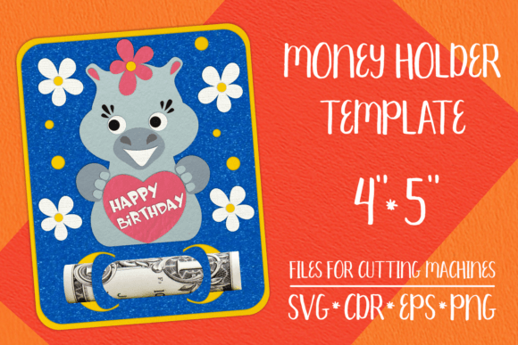 Download Hippo Birthday Money Holder Template - Premium Resources