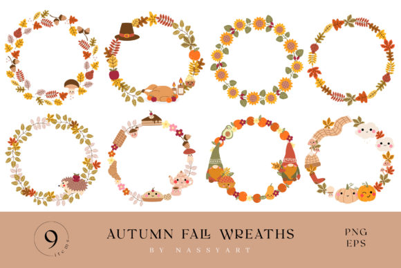 Download Autumn Fall Wreath Frames - Fall wreath Collection