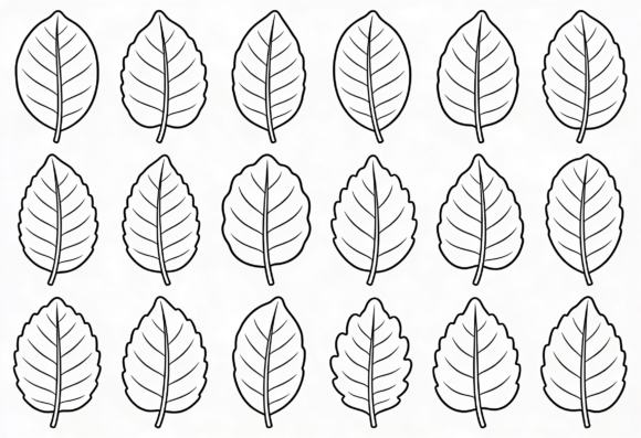 Download Leaf Outline SVG Clipart Digital - Outline svg clipart Collection